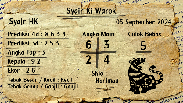 Syair Ki Warok - Syair HK