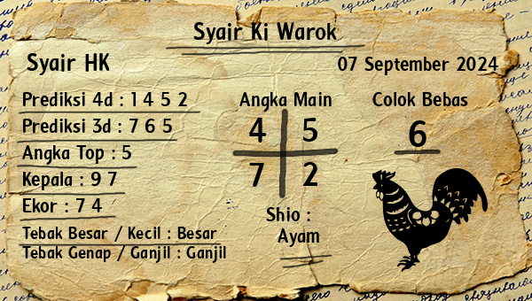 Syair Ki Warok - Syair HK