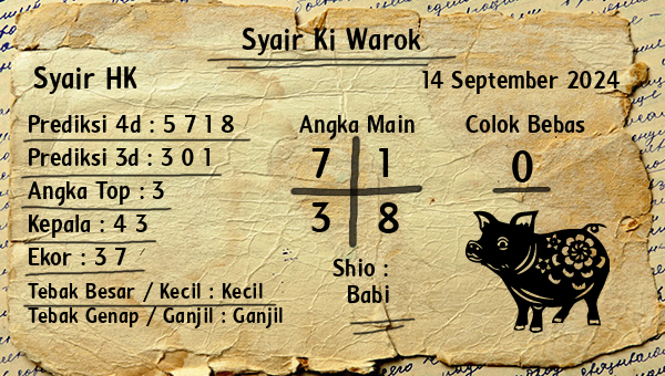 Syair Ki Warok - Syair HK