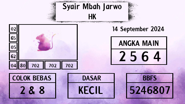 Syair Mbah Jarwo - HK