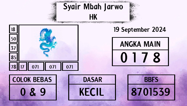 Syair Mbah Jarwo - HK