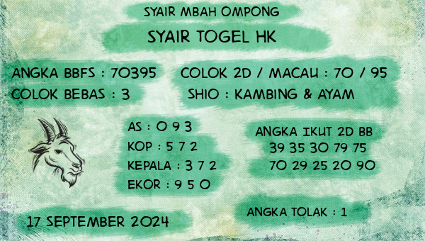 Syair Mbah Ompong - Syair Togel HK