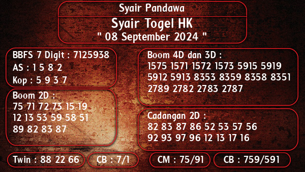 Syair Pandawa - Syair Togel HK