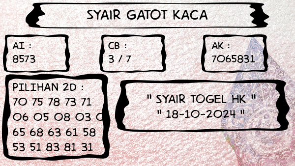 Syair Gatot Kaca - Syair Togel HK