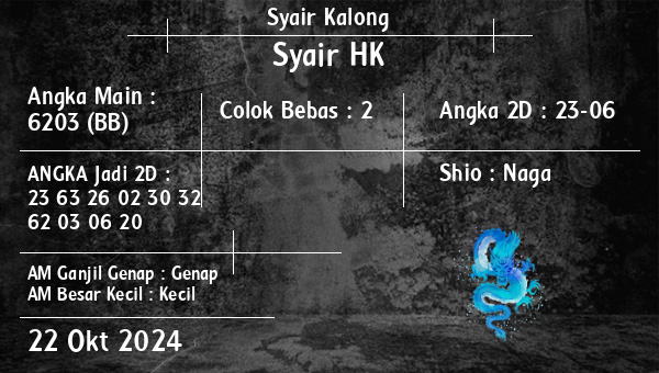 Syair Kalong - Syair HK