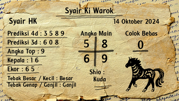 Syair Ki Warok - Syair HK