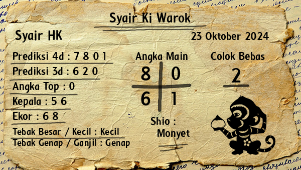 Syair Ki Warok - Syair HK