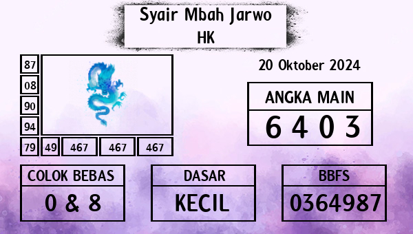 Syair Mbah Jarwo - HK