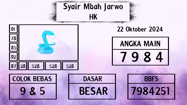 Syair Mbah Jarwo - HK