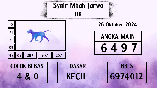 Syair Mbah Jarwo - HK