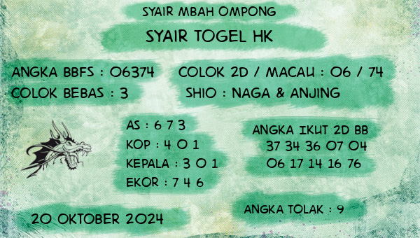 Syair Mbah Ompong - Syair Togel HK