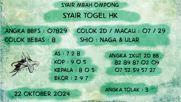 Syair Mbah Ompong - Syair Togel HK