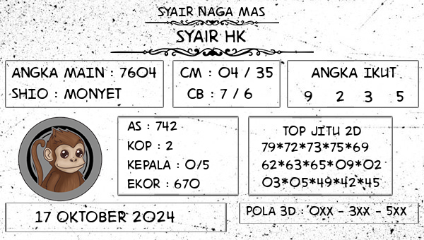 SYAIR NAGA MAS - Syair HK